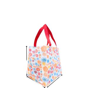 Boîte non tissée écologique Sac fourre-tout Spunbond personnalisé avec motif géométrique pour événements d'entreprise et emballage cadeau - Product Image 1