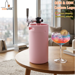Dispensador de Cócteles Elegante y Personalizable 2026, Barriles Mezcladores de Cócteles con Grifo para <span class=keywords><strong>Shirley</strong></span> Temple y Soda Italiana - Product Image 1