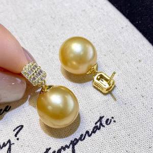 อุปกรณ์ทำเครื่องประดับมุก DIY 22583 ชิ้น ตัวเรือนเงินแท้ S925 สำหรับต่างหูแบบเปล่า แฟชั่นเครื่องประดับเงิน ต่างหูพร้อมลูกปัดทรงกลมขนาด 8-13 มม. - Product Image 2