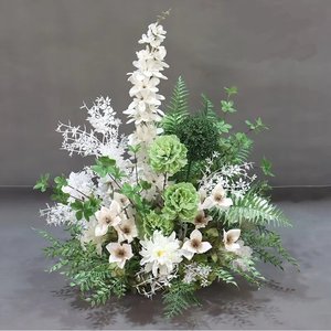 L-070 Composizione Floreale in Seta Fatta a Mano Riutilizzabile per Decorazioni di Matrimoni e Feste - Product Image 5