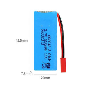הספק גבוה <span class=keywords><strong>802042</strong></span> 25c 500mah 550mah 2.04wh <span class=keywords><strong>3.7v</strong></span> נ נ "ט li-פולימר חבילה הסוללה rc צעצועים - Product Image 3