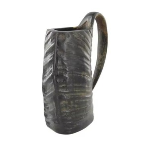 Mug en corne personnalisé de haute qualité, gravé à la main, style animalier, fabriqué en Inde, artisanat naturel, corne à boire polie, à vendre - Product Image 6