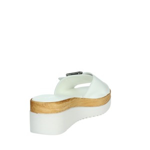 Sandali con zeppa Iaf343455 bianchi con soletta in vera pelle fodera traspirante con plateau impermeabile pantofole con tacco per l'estate - Product Image 3