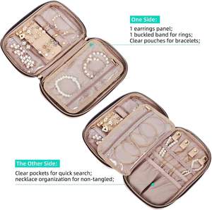 Organisateur de bijoux de voyage personnalisé avec logo OEM pour colliers, boucles d'oreilles, bagues et bracelets - Product Image 6
