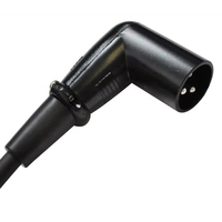 Câble de microphone XLR à XLR 3PIN à angle droit pour mélangeur DMX