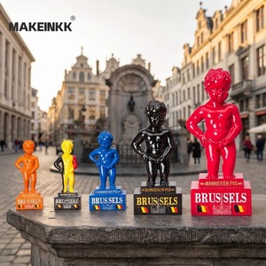 Figura de <span class=keywords><strong>Manneken</strong></span> <span class=keywords><strong>Pis</strong></span> de Bruselas, Bélgica, Estatua del Niño Orinando, Recuerdo, Regalo, Personalizado, Hecho a Mano, Pintado a Mano, Resina - Product Image 4