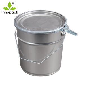 Seau métallique de <span class=keywords><strong>10</strong></span> <span class=keywords><strong>litres</strong></span> / Bidon en fer / Baril en acier avec couvercle à anneau de verrouillage - Product Image 4