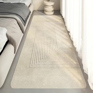 Alfombra de estilo japonés de imitación de cachemira para cabecera de cama, 120x200 cm, gruesa, antideslizante, para dormitorio, decoración del hogar. - Product Image 2