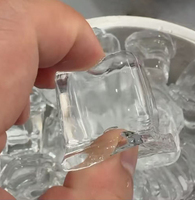Machine à glaçons cylindriques professionnelle en acier inoxydable Clear Gourmet avec compresseur, à économie d'énergie, automatique, pour boissons froides