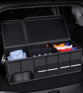 Boîte de rangement <span class=keywords><strong>pour</strong></span> voiture en tissu Oxford grande capacité, conteneur pliable, accessoires de rangement intérieur de voiture imperméables - Product Image 2