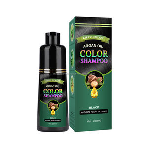 La migliore vendita di Shampoo organico istantaneo per tinture per capelli facile da usare senza ammoniaca Formula a base di erbe colorante a caldo - Product Image 2