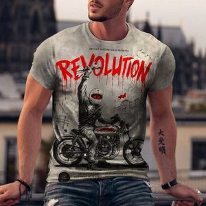 T-Shirt Personalizzata Evertop XS <span class=keywords><strong>per</strong></span> Uomo, Traspirante, Oversize, Stampa 3D, <span class=keywords><strong>Abbigliamento</strong></span> Stile <span class=keywords><strong>Hip</strong></span> <span class=keywords><strong>Hop</strong></span> - Product Image 3