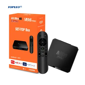 Topleo allwinner H313 android 10.0 ATV tv kutusu medya oynatıcı Q5 Set Top box certifiandroid Tv kutusu