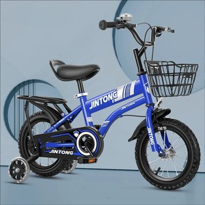 Vélo pour enfant de 12 pouces, cadre en acier carbone, frein à disque, roues d'apprentissage, panier à <span class=keywords><strong>4</strong></span> roues, pédale ordinaire, 3-12 <span class=keywords><strong>ans</strong></span> - Product Image 4