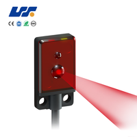 Capteur photoélectrique diffuseur NPN PNP à LED rouge, capteur photoélectrique réfléchissant diffuseur BGS de type plat, interrupteur de type plat
