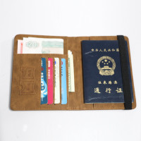 Porte-passeport de luxe de voyage portable Couverture de document de blocage personnalisée avec motifs en matériau PU