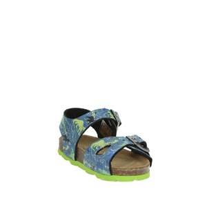 Sandalias para niños Grunland SB1149-40 Sandalias planas con estampado de dinosaurios azules para niños - Product Image 4