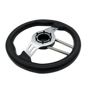 Personalizar color 13 pulgadas Negro PU Drift Golf Carrito Volante Barco Volante - Product Image 4