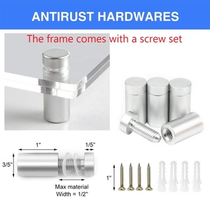 11x17 Floating Acrylic Picture <strong>Frame</strong> <strong>With</strong> Screw Set Standoff Wall <strong>Mount</strong> Photo <strong>Frame</strong> - Product Image 5