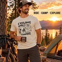 Fabricant de t-shirts graphiques personnalisés, impression cyclisme et camping, OEM ODM, tee-shirts à marque privée, vente en gros