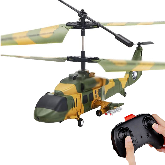 EPT 3.5-Channel Black Hawk Remote Control Helicopter Military Toy Rc Drones for Beginners Electric Plastic Operating Source