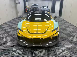 Kit Carrozzeria in Fibra di Carbonio Stile Msy per <span class=keywords><strong>Ferrari</strong></span> <span class=keywords><strong>SF90</strong></span>: Spoiler Anteriore, Diffusore Posteriore e Alettone - Product Image 3