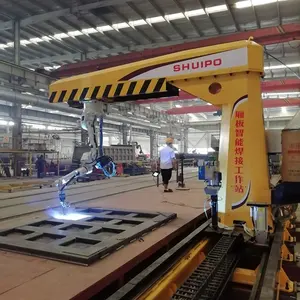 Máquina de solda automática Tig Robot Arm com estação para reboque dumper