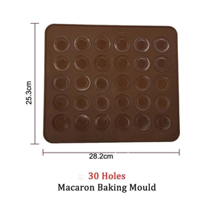 Macaron Silicone placemat 30 lỗ không dính tự làm Lò nướng pad cho macaroon tráng miệng bánh khuôn phụ kiện nhà bếp bánh công cụ - Product Image 2