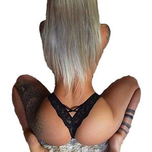 2025 Sexy Transparent dames taille basse sous-pantalon culotte brodé Logo sur la taille uni teint pour les jeunes filles matures - Product Image 1