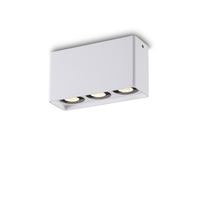 Spot LED de plafond fin 110x40x60mm 3x2W IP65, utilisation intérieure/extérieure, montage en surface