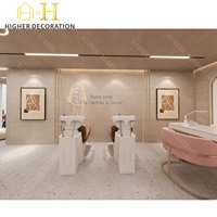 Vitrine de présentation de luxe pour salon de beauté et spa, présentoir à ongles pour studio de beauté