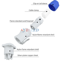 Connecteurs d'alimentation AC circulaires DIN 3 broches 250V 20A Nac3mpa verrouillables Neutrik pour éclairage de scène et écran LED