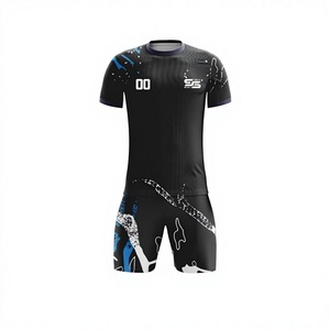 Unisex Green Custom Sublimated Soccer Jersey Training Tracksuit Set Polyester Football Uniforms Name Printing <b>Kids</b> Club Team - Product Image 1