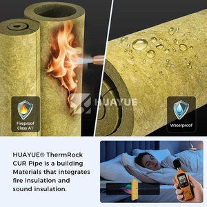 HUAYUE Matériau d'isolation thermique Insonorisation Design moderne Tuyau écologique en <span class=keywords><strong>laine</strong></span> <span class=keywords><strong>de</strong></span> <span class=keywords><strong>roche</strong></span> <span class=keywords><strong>pour</strong></span> chaudière et système d'échappement - Product Image 4