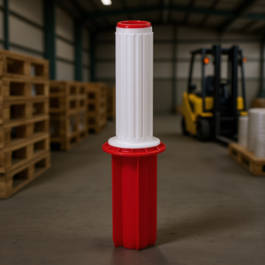 Manivela Fervi para film estirable, roja y blanca, con núcleo de rodillo de plástico de 50 mm de diámetro, para uso industrial - Product Image 3