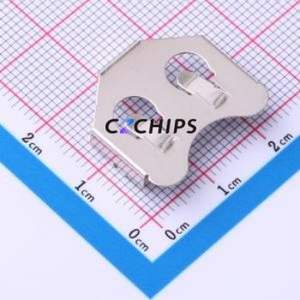 MY-2032-22 Button & Strip Battery Connector SMD Connector Battery Clip CR2032 Nickel - Product Image 1