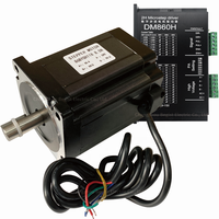 Nema34 Motor Stepper hibrida putaran terbuka 86HS118 8.5N.m & DM860H/DMA860H Driver untuk Router CNC