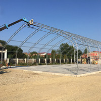 Tente de stockage grande capacité Xinli Suihe 70-150-28DP, 21,35 m de large, en PVC enduit, imperméable, grand entrepôt