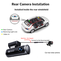 Nueva Cámara para Auto 4K+4K, Caja Negra para Auto, Cámara de Tablero Delantera y Trasera con Doble Lente, Wifi, GPS, DVR 4K