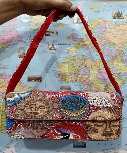 Bolsos de mano de diseñador para mujer con cuentas, bolsos de mensajero hechos a mano, bolsos de noche para compras, bolsos de fiesta con cuentas al por mayor - Product Image 1