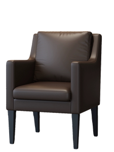 Chaise de bureau ergonomique contemporaine en <span class=keywords><strong>cuir</strong></span> microfibre avec structure en bois massif de style minimaliste italien / <span class=keywords><strong>Fauteuil</strong></span> moderne pour appartement et hôtel - Product Image 4