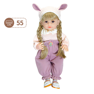 Yüksek Kaliteli 22 İnç Özelleştirilebilir Yeniden Doğmuş Vinil Bebek Oyuncak Modası Bebek Aksesuarları Güvenlik Özellikleriyle - Product Image 2
