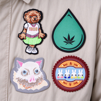 Patch brodé fantaisie en gros avec slogan, citation amusante, emblème tissé, logo de groupe de musique, badge tissé pour veste