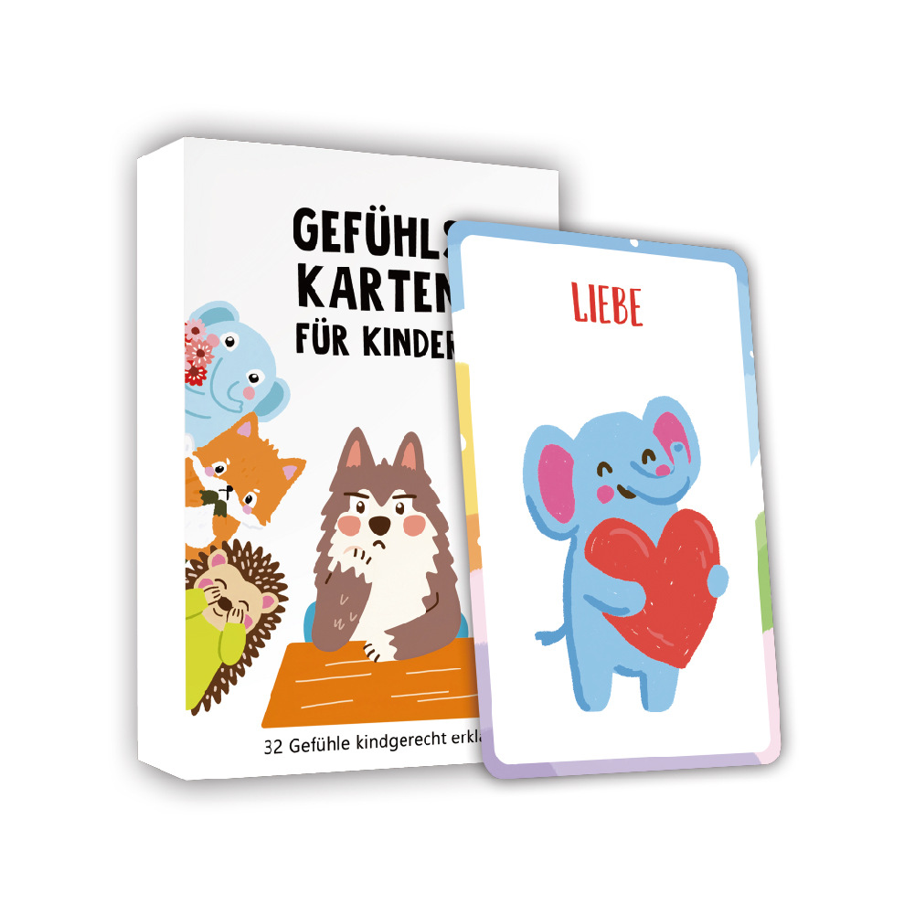 Carte d'émotion pour enfants allemands Soft Moe