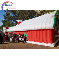 Maisto — maison de noël gonflable avec lumière LED, pour décoration,