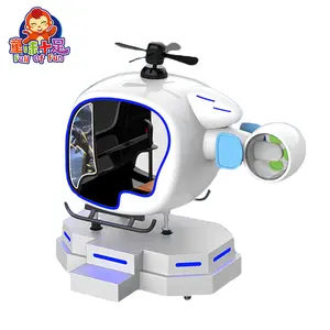 Penerbangan Virtual Reality 9D Helikopter Penerbangan VR Pesawat Simulator Mesin Game