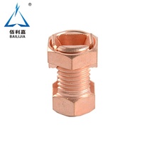 Conector de Cable Trenzado para Sistema de Protección de Puesta a Tierra, Conector de Perno Dividido de Cobre