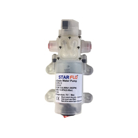 Pompe à diaphragme STARFLO de qualité alimentaire, auto-amorçante, électrique 12V/24V, 6LPM, 72.5PSI pour la brasserie artisanale, le vin, la bière, le conditionnement en bouteille, l'eau potable