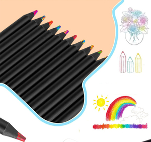 Matite Colorate Artistiche 12 Colori Arcobaleno per Libri da Colorare e Disegno Artistico - Product Image 5