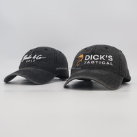 Gorras de Béisbol de Lujo OEM de Moda, Estilo Desgastado, de 6 Paneles, con Bordado Personalizado y Parche Tejido con Logotipo, Unisex, Estilo Urbano